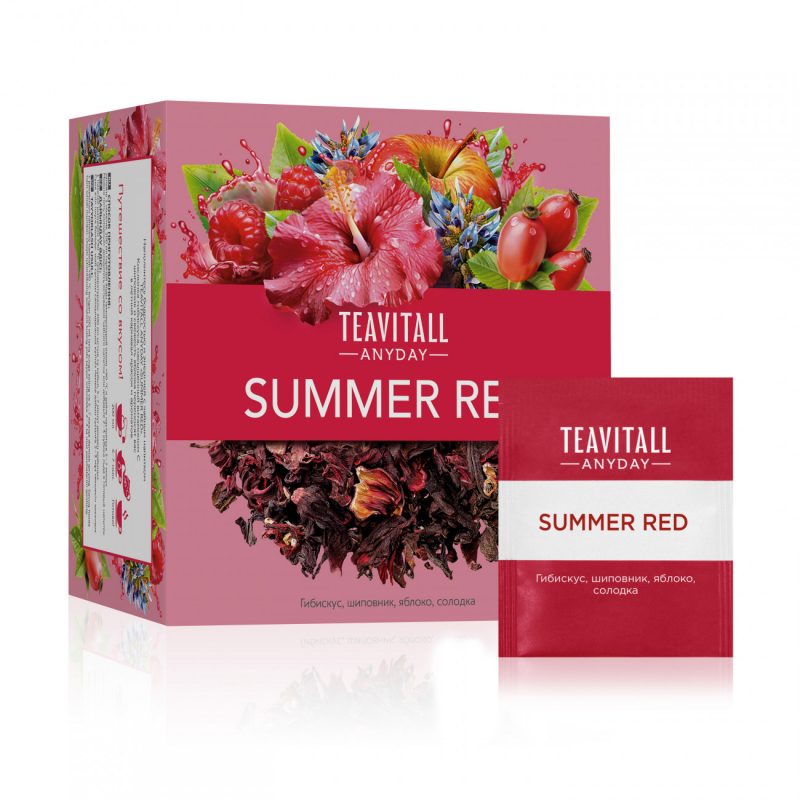 Чайный напиток Teavitall Anyday &laquo;Summer Red&raquo;, 38 фильтр-пакетов